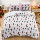 Christmas Doona Quilt Duvet Cover Set Double Queen King Size Bedding Pillowcase