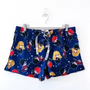 Peter Alexander Harry Potter Boxer Shorts Size L Womens Loungewear Elastic Waist
