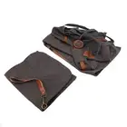 Canvas Apron Waterproof Oil Proof Cross Barber Apron Multi Pockets Work Apron