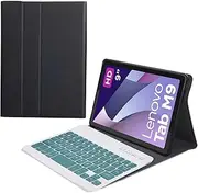 Keyboard Case for Lenovo Tab M9 2023 Release 9.0" (TB-310FU/TB-310XU), Magnetically Detachable Wireless Bluetooth Keyboard (Tab M9 2023 9"),Deep Green