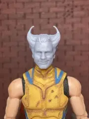 Jim Carrey Wolverine Head Sculpt for Action Figures 1/12 Unpainted MCU
