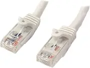 StarTech.com N6PATC10MWH Cat6 Patch Cable with Snagless RJ45 Connectors, White, 10 Meter