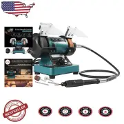 Compact Mini Bench Grinder with Variable Speed for Jewelry Making & Polishing