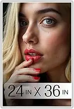 Plexon 24x36 Poster Frame Large Picture Frame for Wall Picture Frames Gallery Photo Frame Large White