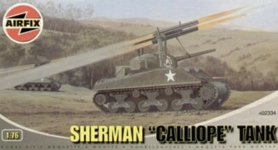 Airfix 1/76 Scale WWII U.S. Sherman Calliope Rockets Plastic Model Kit 2334 NEW!