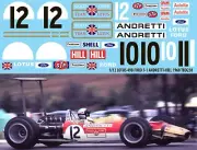 1/12 Decals for Lotus 49B Ford F1 Gold Leaf Andretti Hill 1968 Decal TBD238