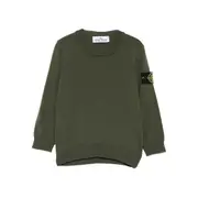 [Stone Island] Stone Island Logo-patch Wool Sweater 14 A GREEN