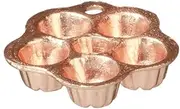 Dolls House Copper Bun Tin Cake Mould Miniature Baking Kitchen Accessory