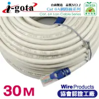 在飛比找PChome24h購物優惠-i-gota CAT6A超高速網路傳輸線 30M(RJ-MW