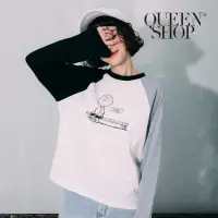 在飛比找蝦皮商城優惠-QUEENSHOP 查理˙布朗人物印花撞色造型T恤 現+預【