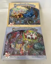 2 New Storybook Puzzles - Alice In Wonderland & St. George & The Dragon 100 Pc