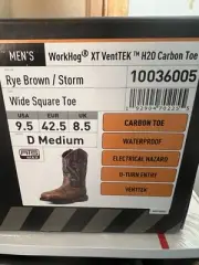 Ariat WorkHog XT VentTek Carbon Square Toe 9.5 9-1/2 10036005