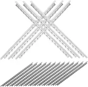 JEWEDECO Standard Guitar Fret Wires 19pcs Replacement Frets for Electric Guitars Smooth Edges Classic Acoustic Fit