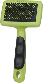 Slicker Dog Brush, Cat Brush for Shedding Massaging Grooming Pet Brush Gently Removes Loose Fur for Rabbits Long Short Hair Indoor (Green)