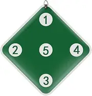 Hanging Target for Embossing Fencing Smooth Line Round Edge High-end Texture Easy to Read PU Embossing Fencing Target