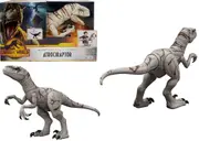 Jurassic World Dominion Large- Dark grey Atrociraptor-Dinsoaur Toy Super Colossal Rex Dino Fun