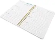 WEKADRIN Spiral Pocket Notebook Planner Portable Notepad with Ample Space Stylish Patterns and Sturdy Coil Binding for Office School and Daily Planning Needs
