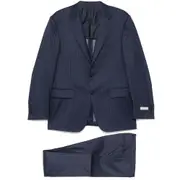 [Canali] Canali Pinstripe Suit 56 IT BLUE