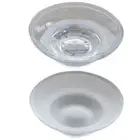 Keep Soap Bars Dry Matte Glass Soap Dish Round Glass Soap Holder Bar