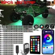 16X bluetooth Smart Color Golf Cart LED Neon Light Under Glow Accent Strip Lamp