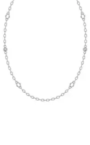 Judith Ripka Silver Collection Diamond Necklace SN653-WS-17