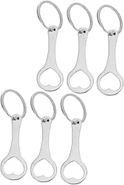 [FOMIYES] 6pcs Token Keychain Basket Shopping Cart Coin Token Shopping Cart Key Shopping Trolley Shopping Cart Coin Key Ring Tokens Small Trolley Key - with Steel Carts Silver Zinc Alloy