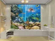 Eight Claw Nice Octopus 3D Curtain Blockout Photo Printing Curtains Drape Fabric