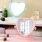 HD Desktop Vanity Mirror Portable Make Up Tools Simple Compact Mirror Girl