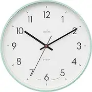 Acctim Aster Non-Ticking Sweep Sleek Wall Clock (Mint Humbug)
