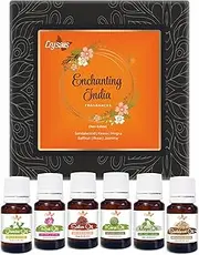 Crysalis Enchanting Gift set of essential oils for Aroma, Candle making, Soap making, Bath Bombs | 10ml Pack of 6