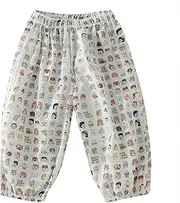 [Generic] Girls Toddler Kids Baby Girls Boys Cotton Pull On Cartoon Print Elastic Basic Long Pants Bloomers Casual Joggers Boy Toddler Pants 2t