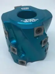 80 Dia x 76.50 mm x 30mm Bore HELICAL ALLOY PLANER HEAD off Carbide Blades CMT F