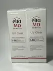 EltaMD UV Daily SPF 40 Face Sunscreen Moisturizer 1.7oz/48g Lot of 2