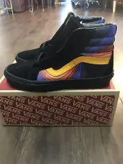 Vans Sk8-Hi Refract Black Sneakers Men’s Sz 7.5-8.5 Women’s Sz 9-10 Multi Prism