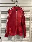 ADIDAS PHARRELL WILLIAMS TREFOIL FULL ZIP ATHLETIC JACKET Large Red Tie Dye