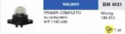 Primer Complete Pipette Pump Blend Carburettor Walbro Wt