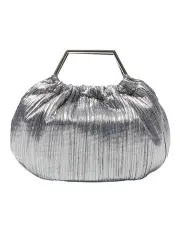 [NINA] Allison Bag in Dark Silver Pleat