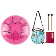 Steel Tongue Drum, Tongue Drum 6 Inch 8 Notes Hand Pan Drum C Key Meditation ...