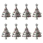 Christmas Tree Napkin Rings Set of 8,for Wedding, Thanksgiving Day, Family9484