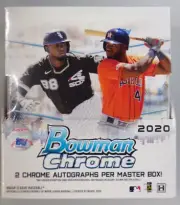 2020 Bowman Chrome Baseball Master Hobby Box factory Sealed