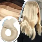 Glue Tape in THICK 100% Remy Human Hair Extensions Weft Balayage 14"-24" AU