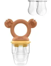 [Cherub Baby] Silicone Fresh Food Feeder in Caramel/Mimosa