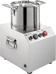 4/6/10/15L Commercial Food Processors, Electric Automatic Food Chopper, Stainless Steel Meat Chopper Electric Vegetable Cutter, CE/FCC