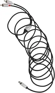 Kisangel Type C to Cable Audio Transferring Cable for Sound Equipment Compatible with Stereo Systems and Home Audio Devices