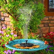 AISITIN Solar Fountain for Outdoors, Solar Fountain for Outdoor Use with 6 Different Fountain Styles, Solar Pond Pump, Solar Floating Fountain Pump for Garden, Pond, Bird Bath, DIY Water Feature
