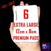 ELLE TENS compatible ELECTRODE PADS - 12cm x 8cm x 6 EXTRA LARGE PADS ⭐⭐⭐⭐⭐