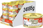 FancyFeast Classic Paté Adult Wet Cat Food Savoury Salmon Feast 24x85g