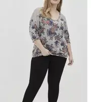 Torrid Tunic Top Size 3 Womens 3x Popover Boho Peasant Floral Plus Size Pullover