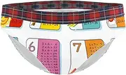 [Tiunyeah] Bikini Panty Stretch S Multiplication Table Women Panties Ladies Underwear Hipster Panties