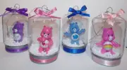 Care Bears Artesian Ornament Set of 4 - Grumpy Cheer Love-a-Lot Share Bears